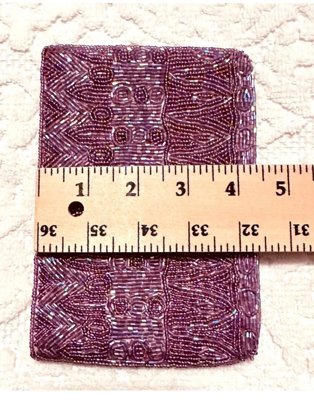 Lord & Taylor | Pouch | Lilac Beaded Pouch